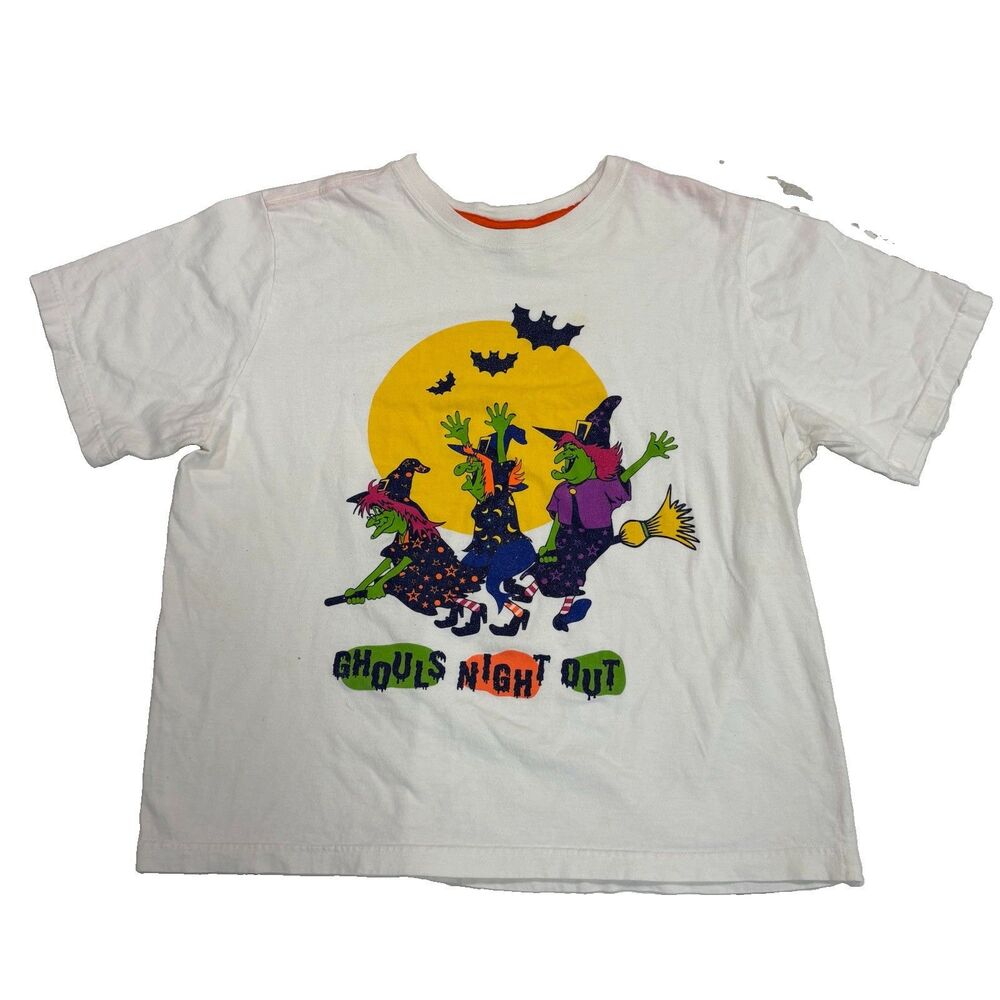 Vintage Halloween Tshirt Womens Size XL Ghouls Night Out Witches